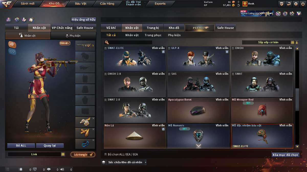 shop acc cf uy tin gia re